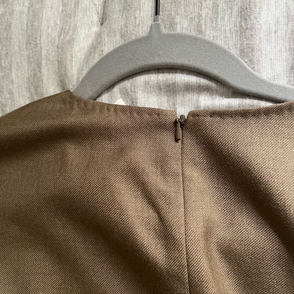 Max Mara Ural Camel Wool Silk Blend MIDI Dress sz 14 NWT - Picture 9 of 10